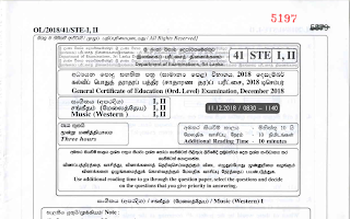 2018 G.C.E O/L Western Music Full (Sinhala Medium) thumbnail