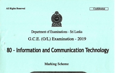 2019 G.C.E O/L Information & Communication Technology Full Marking Scheme (English Medium) thumbnail