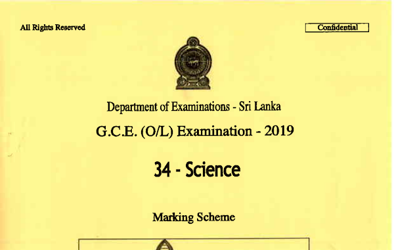 2019 G.C.E O/L Science Full Marking Scheme (English Medium) thumbnail