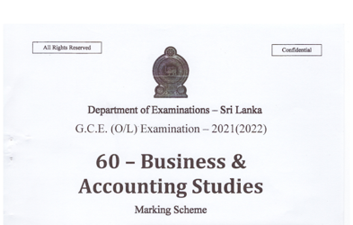 2021 G.C.E O/L Business & Accounting Studies Full Marking Scheme (English Medium) thumbnail