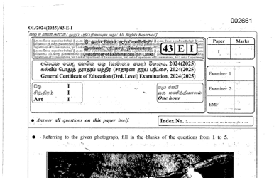 2024 G.C.E O/L Art Paper & Answers (English Medium) thumbnail