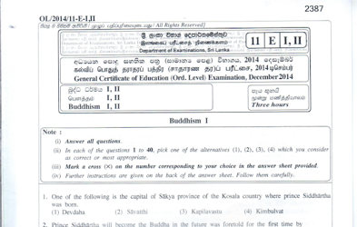 2015 G.C.E O/L Buddhism Full (English Medium) thumbnail