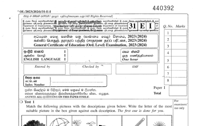 2023 G.C.E O/L Appreciation of English Literary Texts Paper & Answers (English Medium) thumbnail